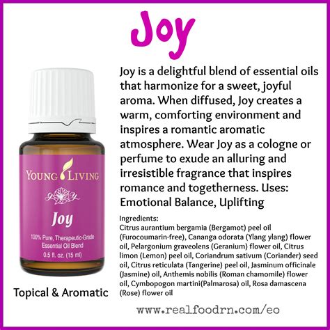 benefits of joy essential oil.